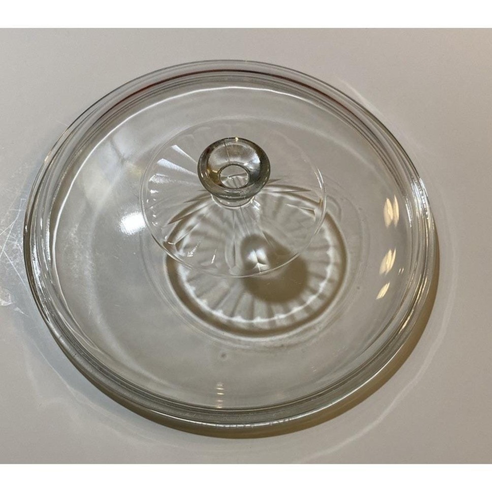 Pyrex Glass Replacement Lid‎ Marked Pyrex 624C A -- 8" Inner Diameter